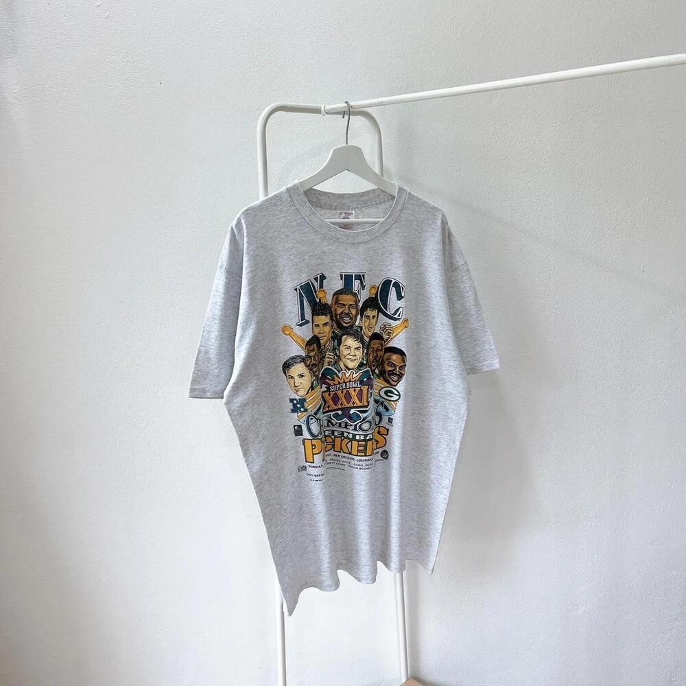 90S Green Bay Packers T-Shirt Caricature Nfl Delta ()